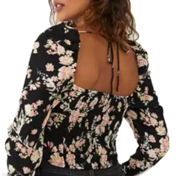 Free People floral print Hillary crop top - Picture 2 of 8